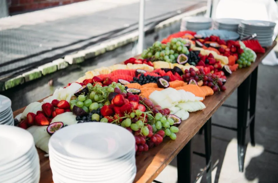 Healthy fruit platters and skewers morning tea Melbourne